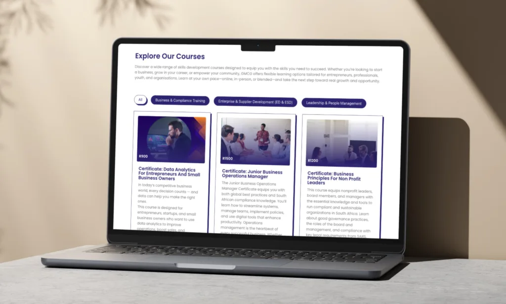 GMCG for GMCG, a Elementor WordPress website by Ashik Hosen