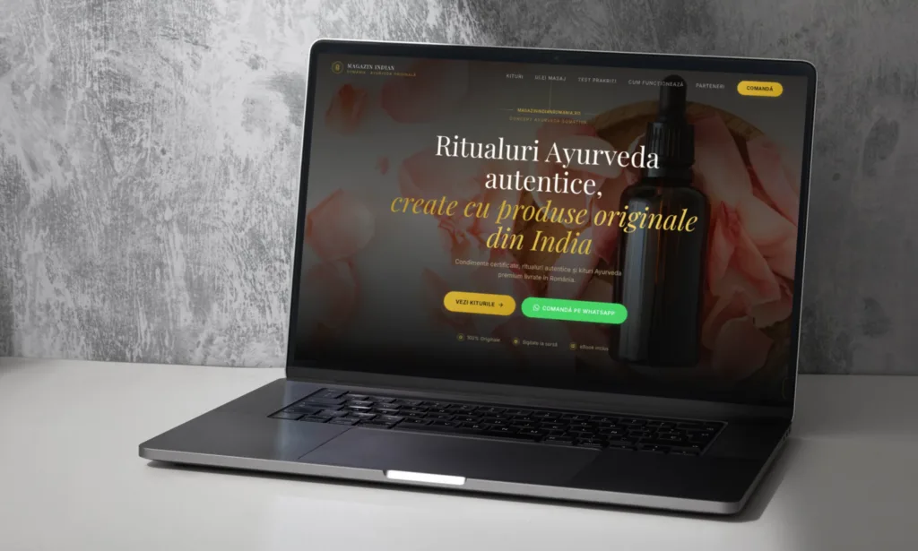 Magazin Indian for Magazin Indian Romania, a WordPress website project by Ashik Hosen