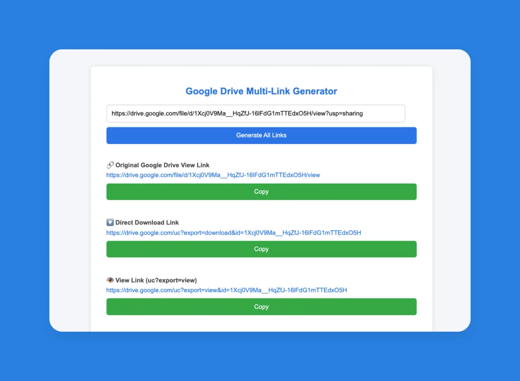 Multiple Drive URL