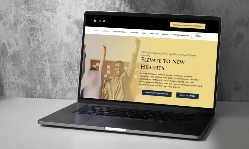 New Heights Career for New Heights CS, a Elementor WordPress website by Ashik Hosen