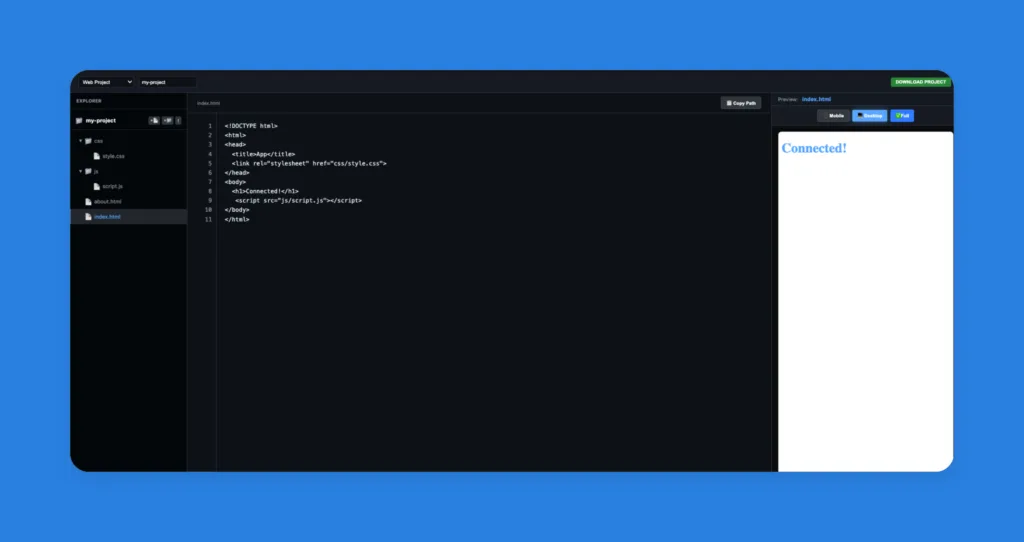 Online code editor