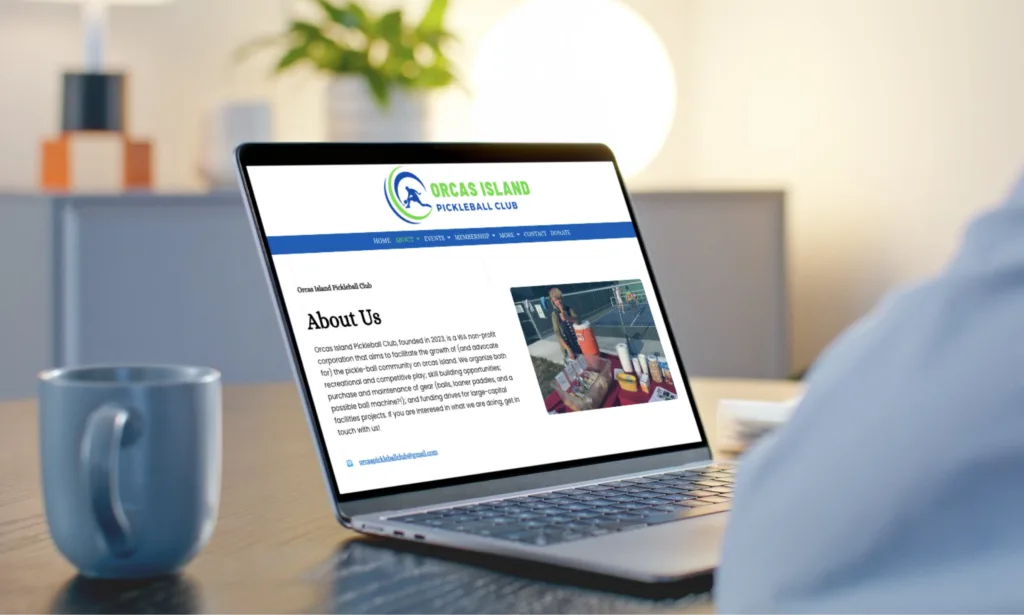 Orcas Island for Orcas Pickleball, a Elementor WordPress website by Ashik Hosen